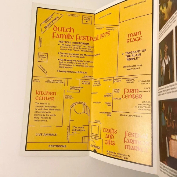 Vintage 1975 Dutch Family Festival Pennsylvania Travel Brochure Souvenir - Picture 5 of 9